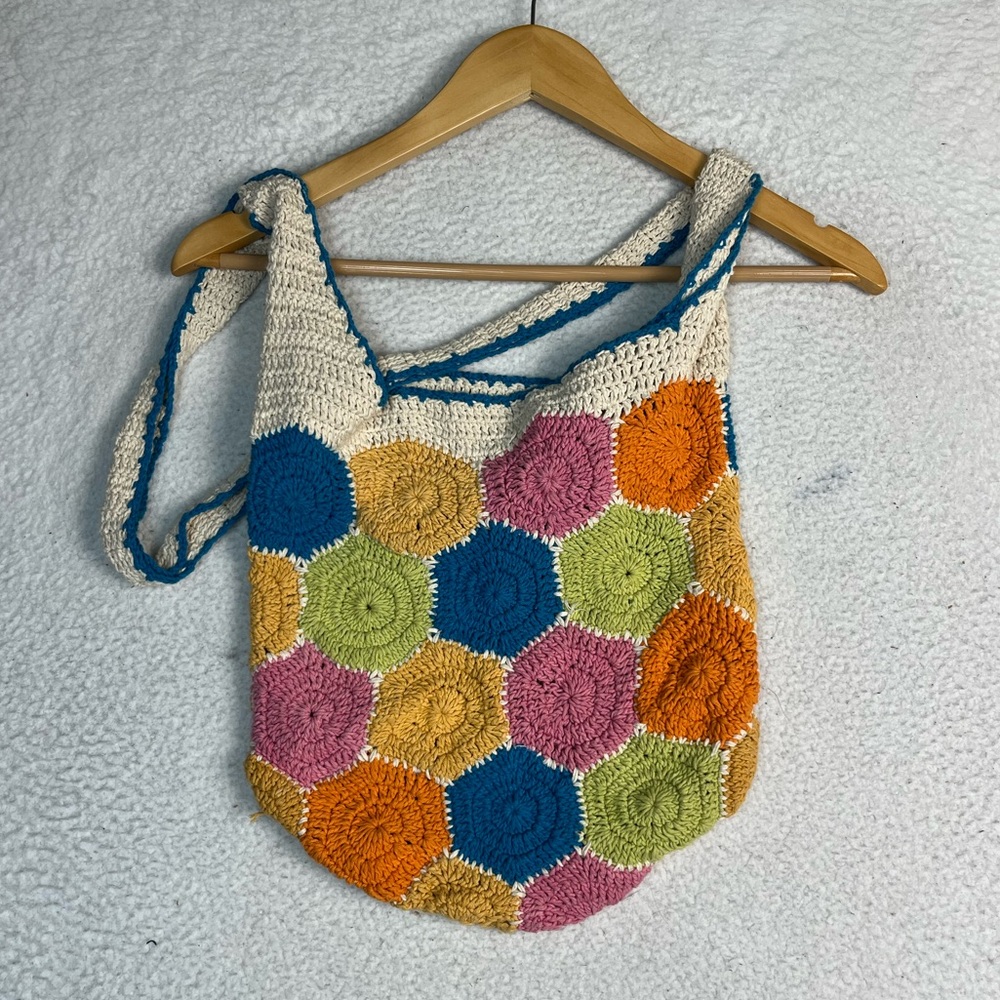 Urban outfitters colorful crochet bag